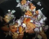 A picture of step 2 of Aloo ka bartha.