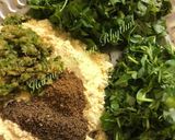 A picture of step 1 of Methi nu gota.