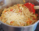 Foto del paso 6 de la receta: Espaguetis en salsa cremosa de tomate, pimientos asados y ricotta