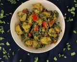 A picture of step 4 of Aloo methi ki sabji.