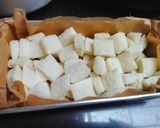 Foto langkah ke 4 dari resep Puding Roti Panggang Coklat.