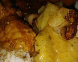 A picture of step 4 of Smothered pork chops, yams and cabbage w/ bacon.