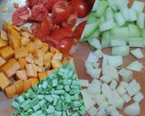 A picture of step 1 of Vegetable Curry.
