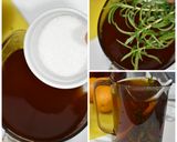 Gambar langkah 2 resipi Ice Tea Orange Rosemary.