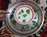 A picture of step 4 of Boondi raita.