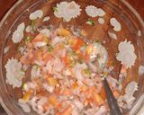 A picture of step 3 of Katori chaat.