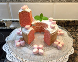 Foto del paso 15 de la receta: Bizcocho rosa con nubes dulces