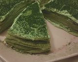 A picture of step 5 of RIKYU（利休) Mile crepe cakes.
