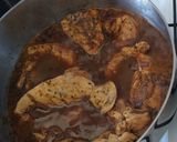 Foto del paso 5 de la receta: Pollo a la cerveza acompañado de fideos con verduras y casancrem