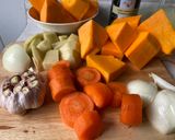 Foto del paso 1 de la receta: Crema de zapallo y menta