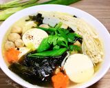 Hình bước làm 3 của món Canh Rong Biển Nấm Thập Cẩm Chay