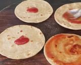 A picture of step 3 of Aloo roll.