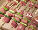 A picture of step 4 of Yakitori 焼き鳥 Negima.