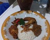 Foto langkah ke 5 dari resep Nasi uduk betawi bumbu ulek.