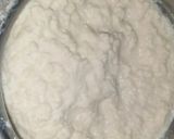 A picture of step 5 of Nariyal burfi.