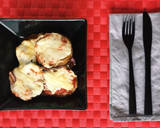Foto del paso 4 de la receta: Berenjena y calabacín con mozzarella y jamón cocido