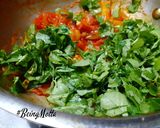 A picture of step 8 of Jowar-Radish Paratha with  Aloo Methi Subzi.