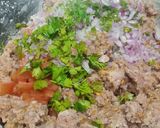A picture of step 2 of Chapli kabab.