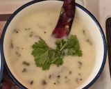 A picture of step 5 of Kadhi and khichdi.