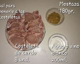 Foto del paso 1 de la receta: Costeleta de cerdo con salsa de mostaza