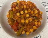 Foto del paso 8 de la receta: Pisto de Calabacín y Berenjena con Garbanzos y Crujiente de Serrano !!!