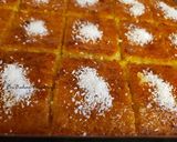 A picture of step 5 of Basbousa (Seven Cups Cake).
