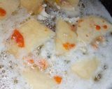 A picture of step 6 of Egg coated yam.