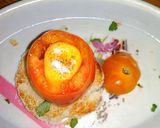 A picture of step 2 of Egg tomato pocket.