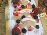 Tarta fría de piña y limón