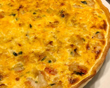 Foto del paso 13 de la receta: Quiche de gambones al pil pil con puerro y mozzarella