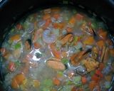 Foto del paso 4 de la receta: Sopa de gambas, mejillones y verduras