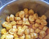 A picture of step 4 of Matokecurry.#staplefoodReceipecontest#4weekchallenge.