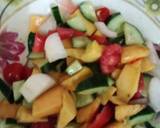 Healthy fruits cheesy salad recipe step 4 photo