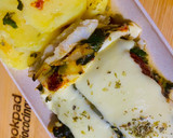Foto del paso 6 de la receta: FILETES DE PEJERREY CON CUBIERTA DE ESPINACAS Y TOMATES SECOS (GRATINADOS)🐟🥬🍅🧀🧀🍅🥬🐟🥘🫕🍲🍛🐟🐟