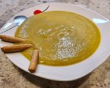 Foto del paso 7 de la receta Crema de puerros, judías verdes, shiitake y zanahorias