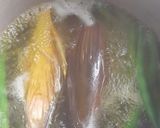 Foto langkah ke 3 dari resep Tumis Jantung Pisang Daun Singkong Buncis.