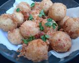 A picture of step 4 of Spicy yamball.