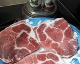 Hình bước làm 1 của món Nạc dăm heo áp chảo vị cajun