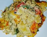 A picture of step 9 of Cajun Chicken Pasta Bake.