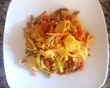 Foto del paso 6 de la receta: Fetuccini o cinta gruesa, salteado con vegetales. #Mercado