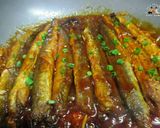 Hình bước làm 6 của món Cá Trứng Rim Nước Tương 양미리 조림