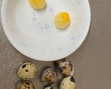 A picture of step 1 of Japanese Soft Quail Egg Fry.