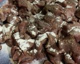 A picture of step 2 of Beef bihari boti karahi.