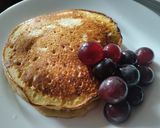 Foto del paso 5 de la receta: Pancakes/Panquecas🥞 vegan@s🧇 de banano/plátano🍌🍇😋