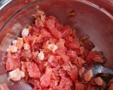 Une image de l'étape 1 de °Verrines saumon pamplemousse et crevette°.