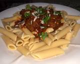 Penne pasta with meat ball sauce recipe step 9 photo