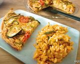 Une image de l'étape 7 de Tarte courgettes tomates jambon au Cook Expert.