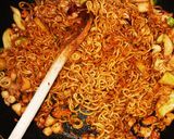 Teriyaki Soba tészta felturbózva recept fázis 2 fotója