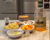 Foto del paso 1 de la receta: Crema de calabaza y champiñones