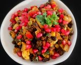 A picture of step 4 of Kala chana chaat.